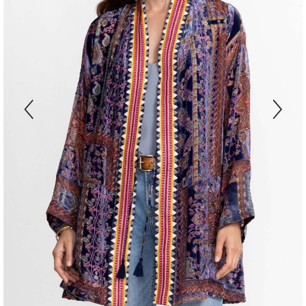 Johnny Was Omo Burnout Kimono